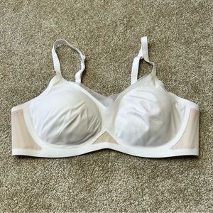 Honeylove Crossover Wireless White Bra Size Large